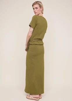 Belt bag jersey skirt