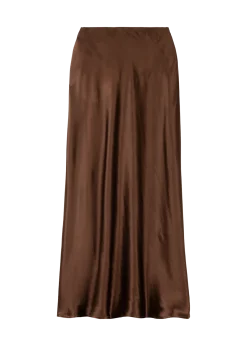 Bias satin skirt