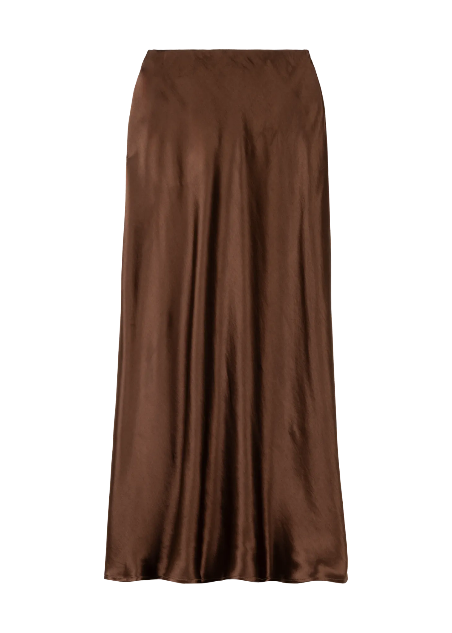 Bias satin skirt
