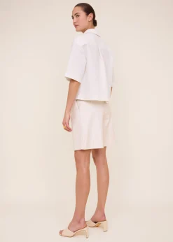 Boxy linnen cotton blouse