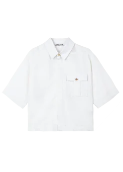 Boxy linnen cotton blouse