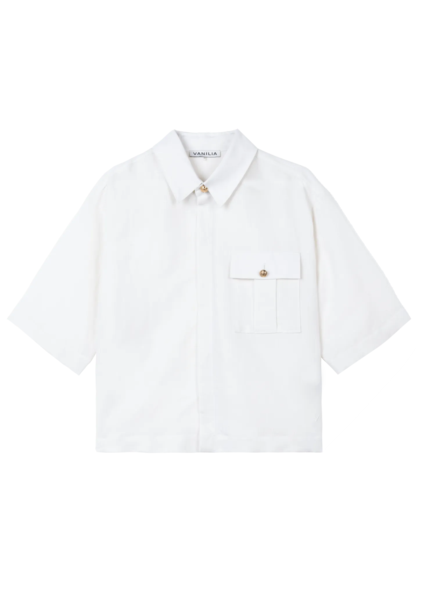 Boxy linnen cotton blouse