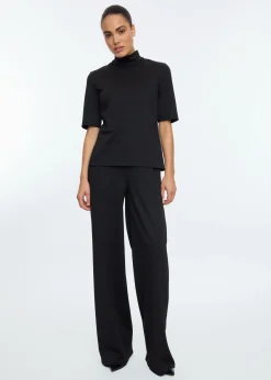 Checkered loose fit pants