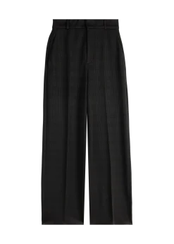 Checkered loose fit pants