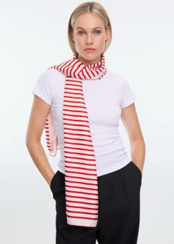 Classic stripe scarf long