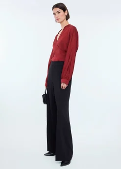 Clean crepe trousers