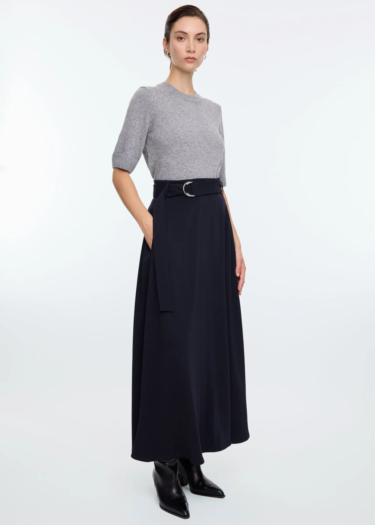Crepe skirt