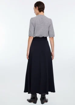Crepe skirt