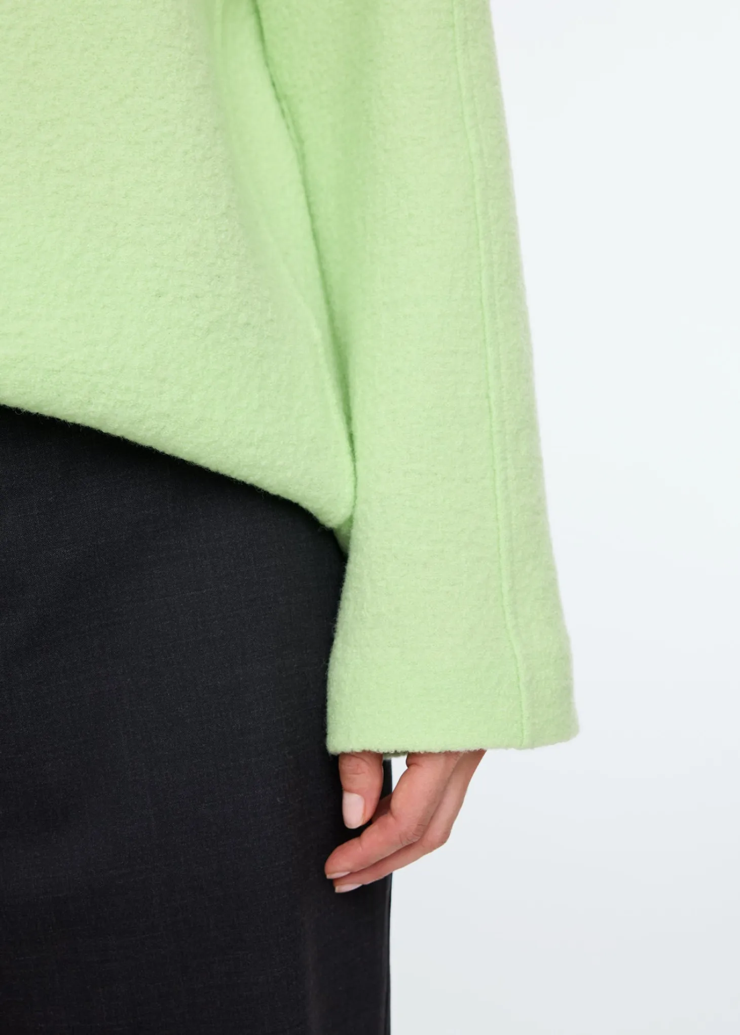 Curl wool basic sweater