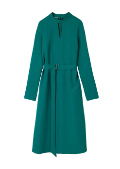 Cut-out crepe dress