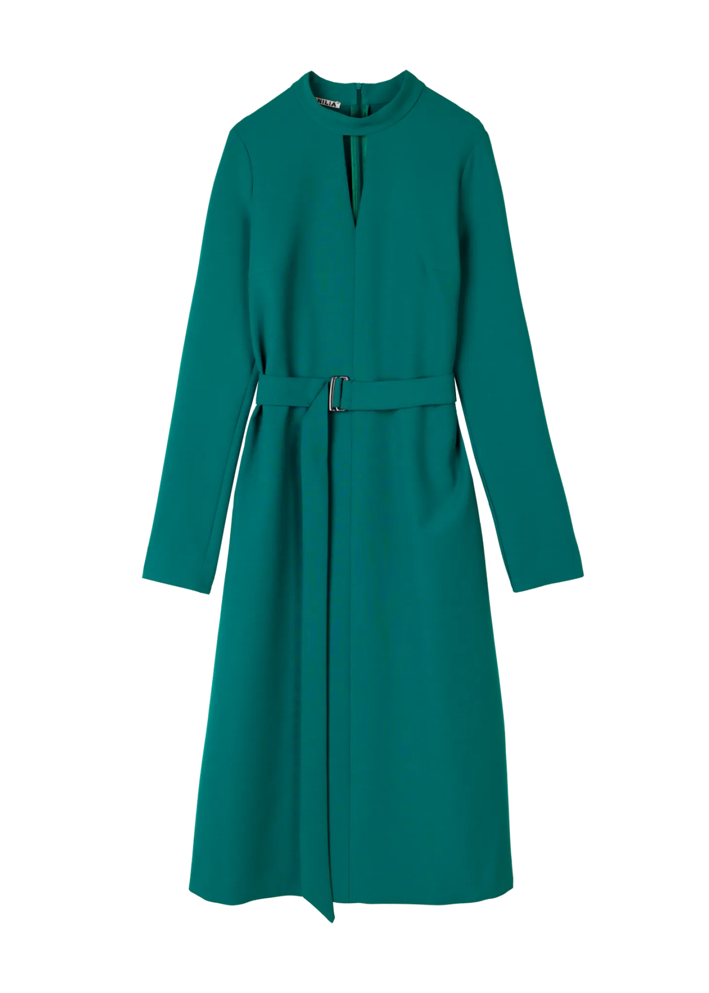 Cut-out crepe dress