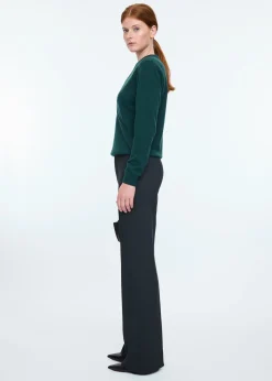 Cut-out wrap sweater
