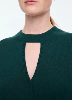 Cut-out wrap sweater