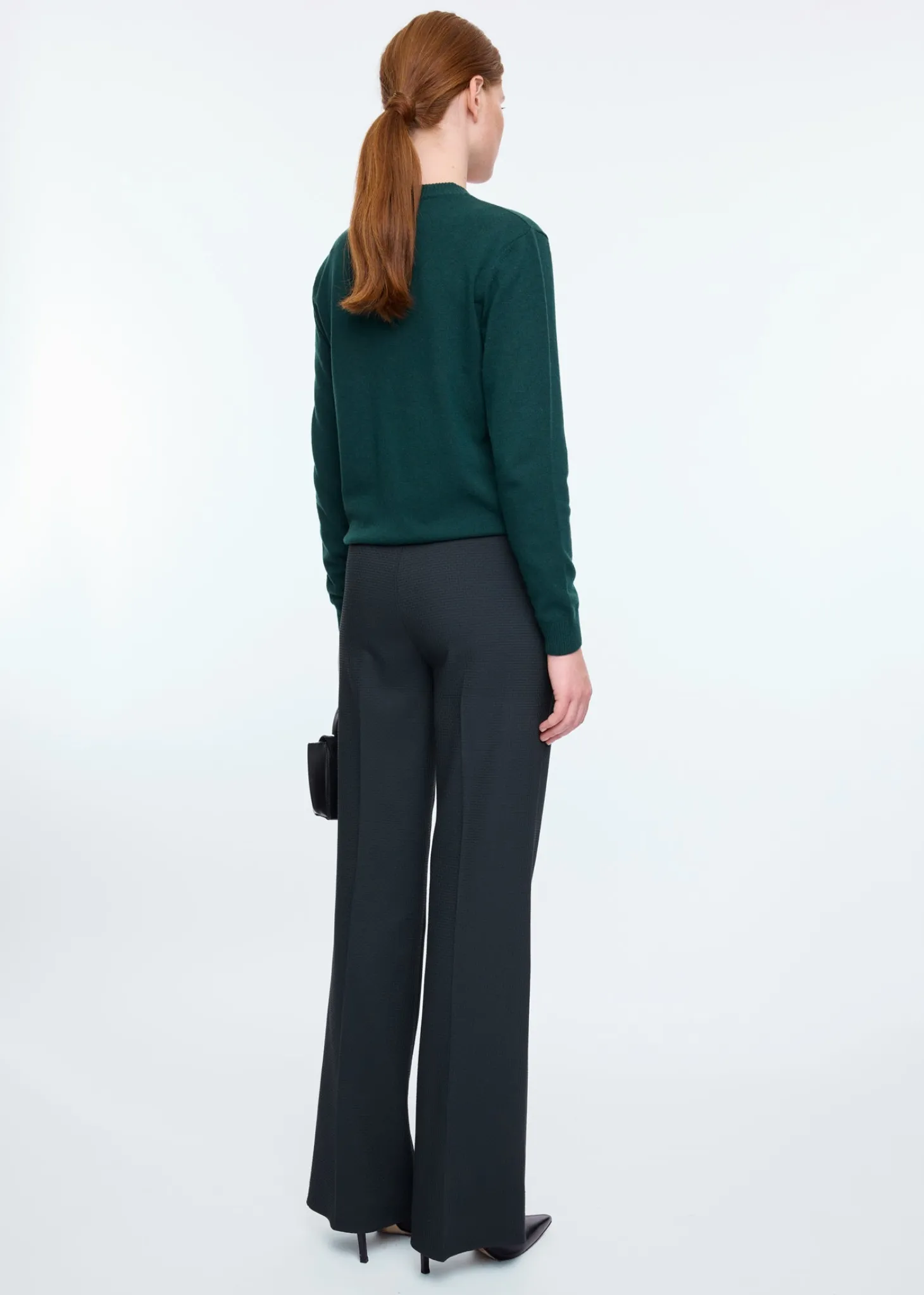 Cut-out wrap sweater