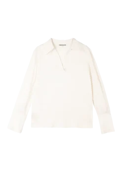 Decostitch satin blouse
