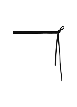 Faux leather cord belt