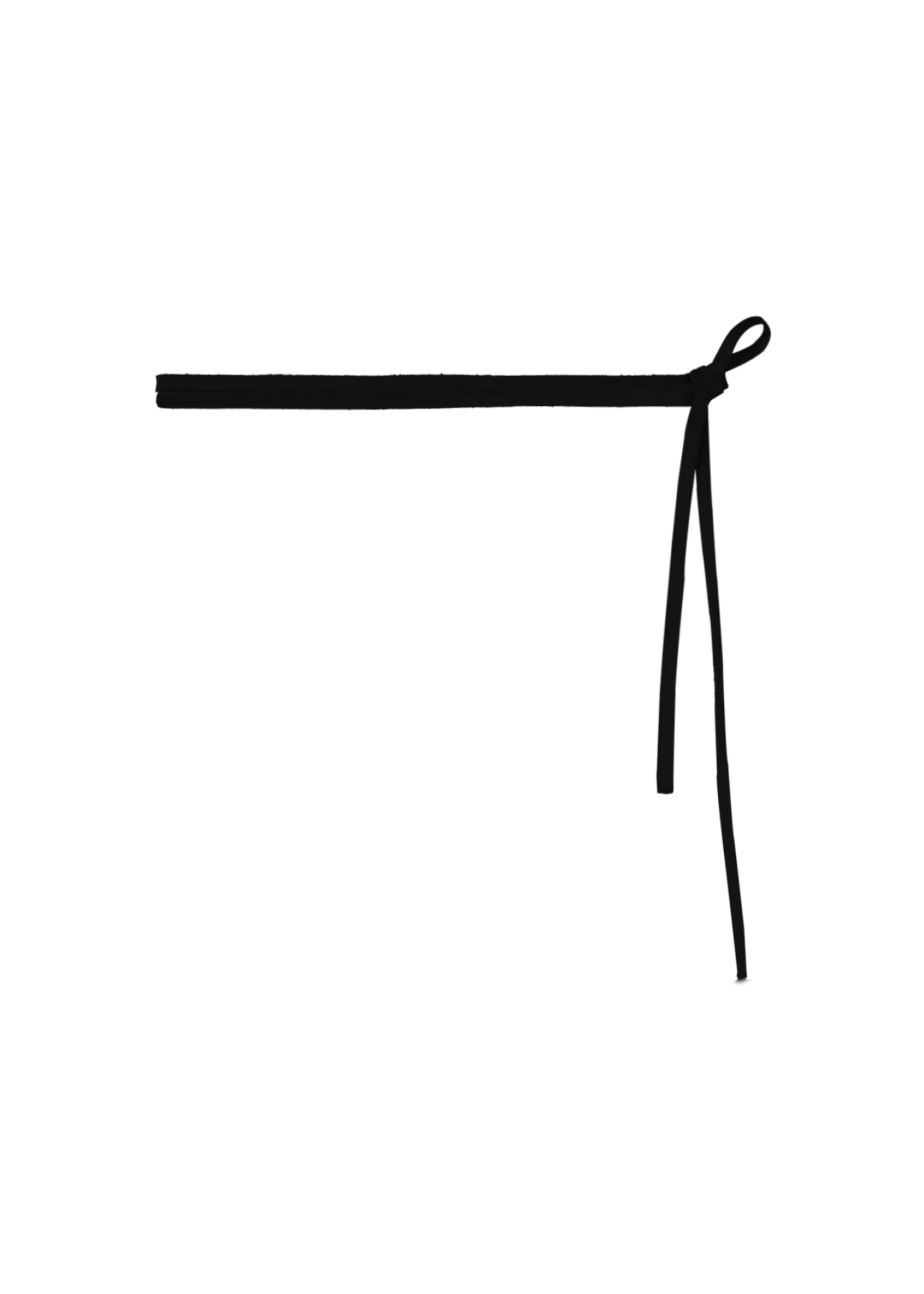 Faux leather cord belt