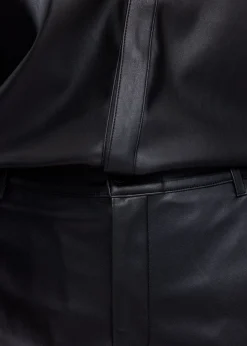 Faux leather skirt