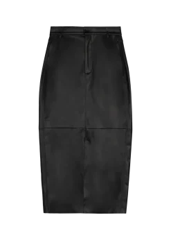 Faux leather skirt