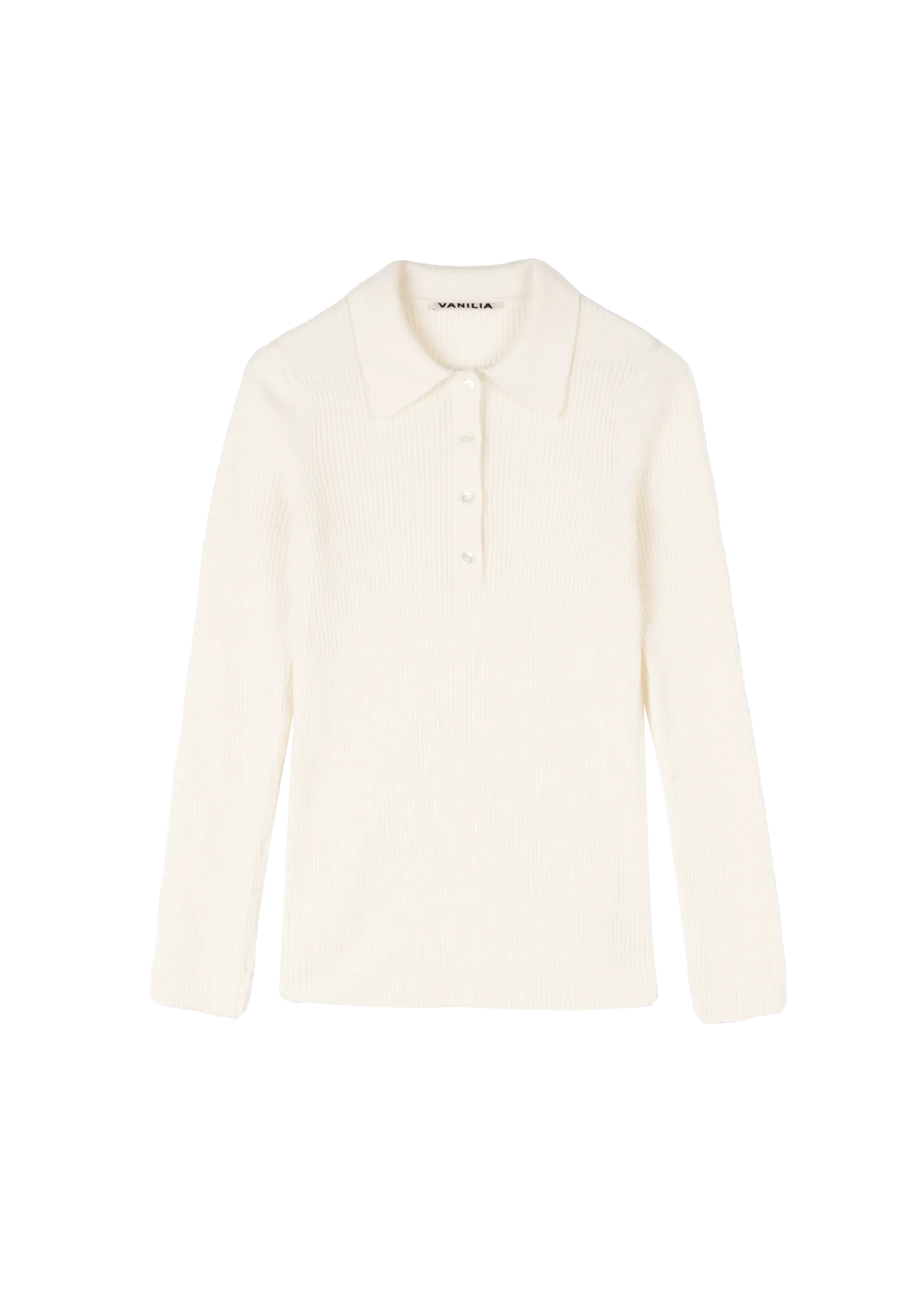 Fitted wool polo