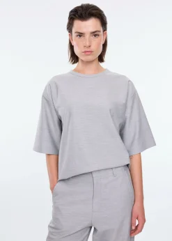 Flanel sweat shortsleeve