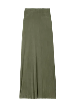Flowy viscose rib skirt