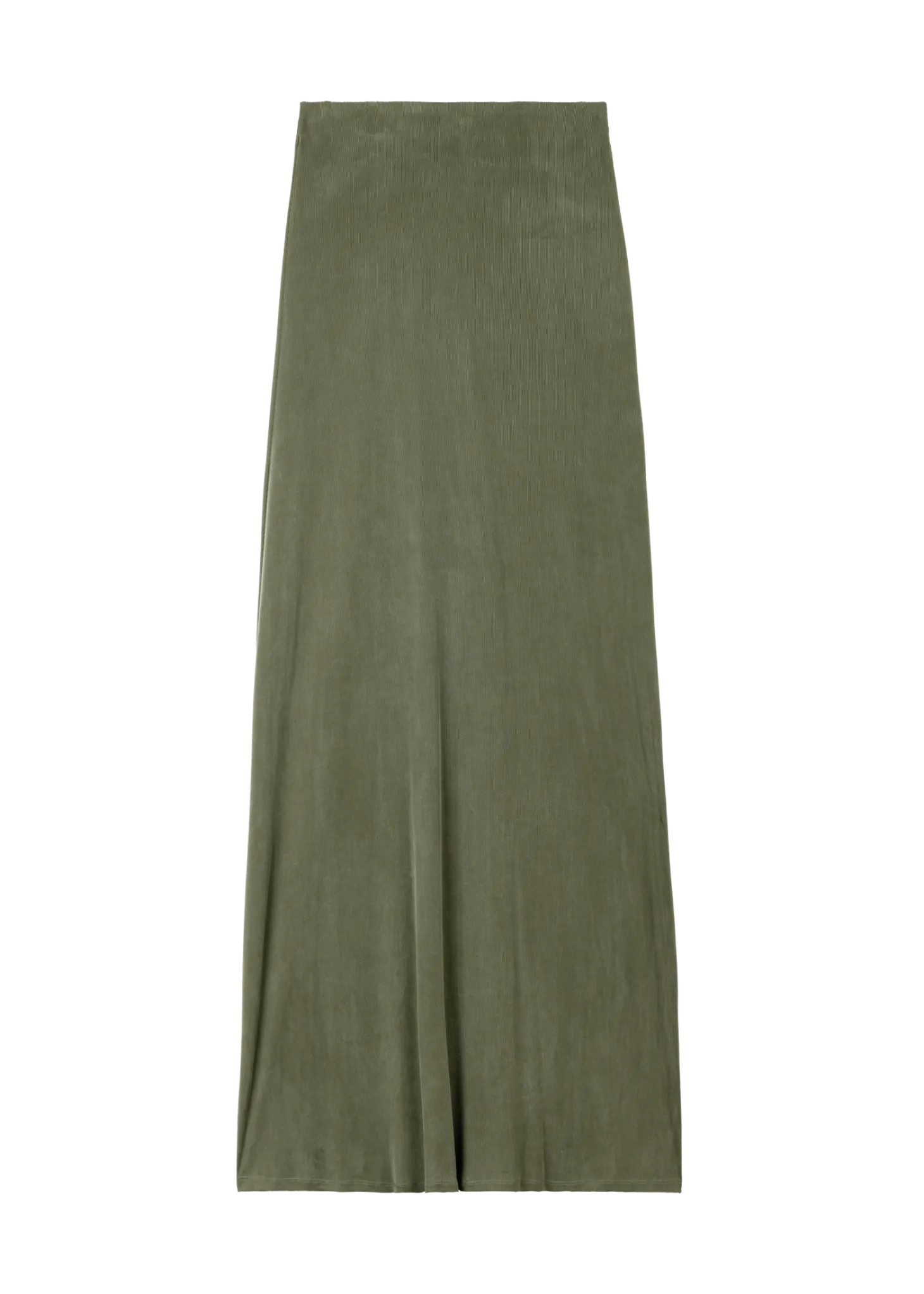 Flowy viscose rib skirt