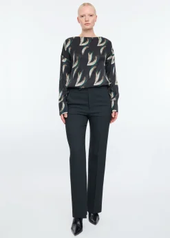Forest fade satin top