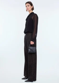 Georgette bow blouse