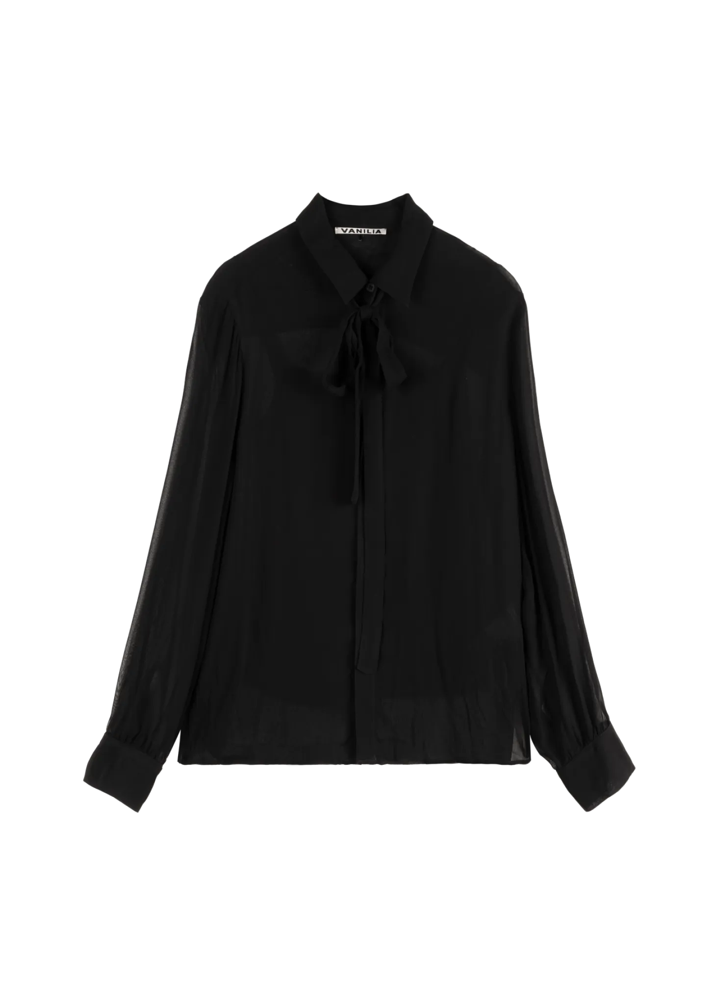 Georgette bow blouse