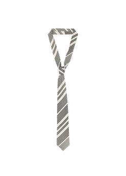 Graphic viscose tie