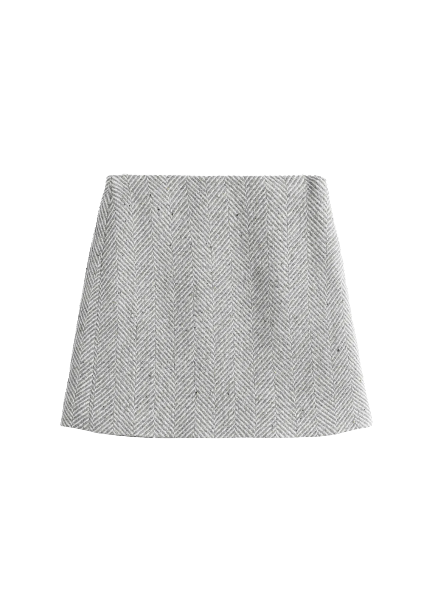 Herringbone mini skirt