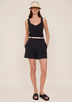 Jersey v-neck top