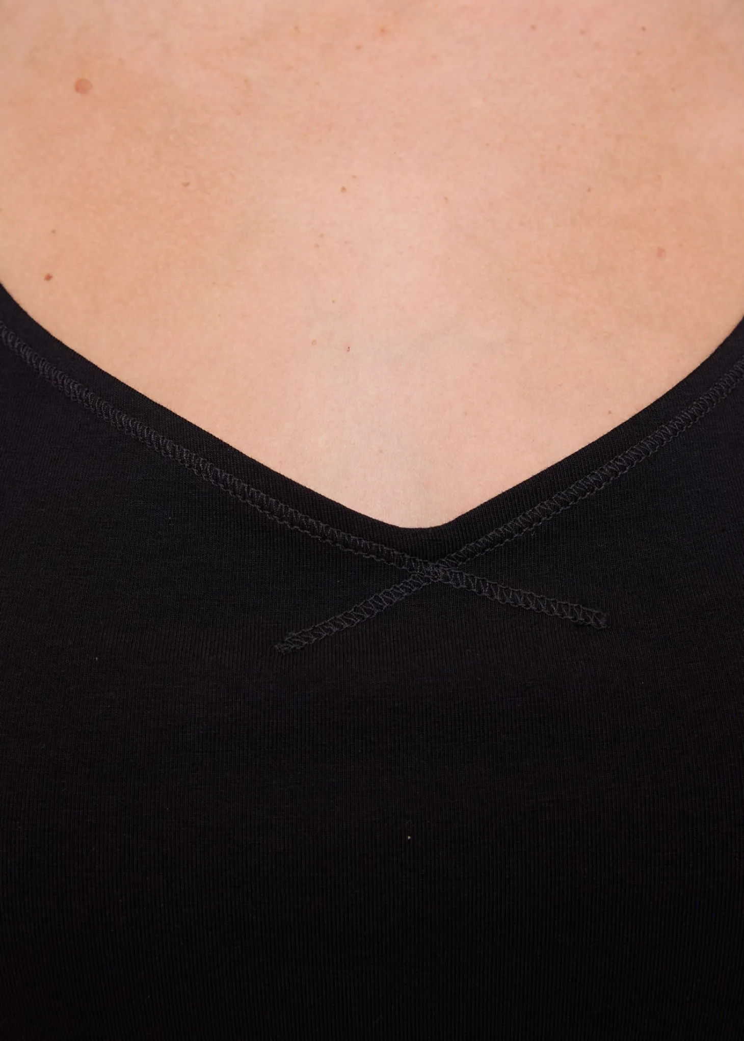 Jersey v-neck top