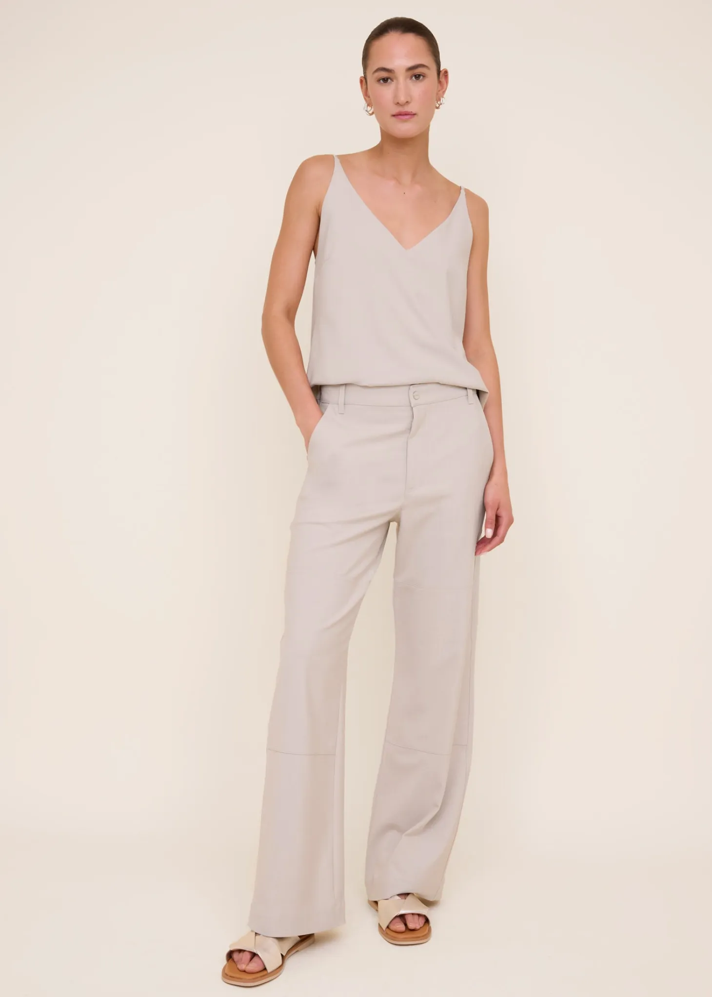 Knee patch soft pants
