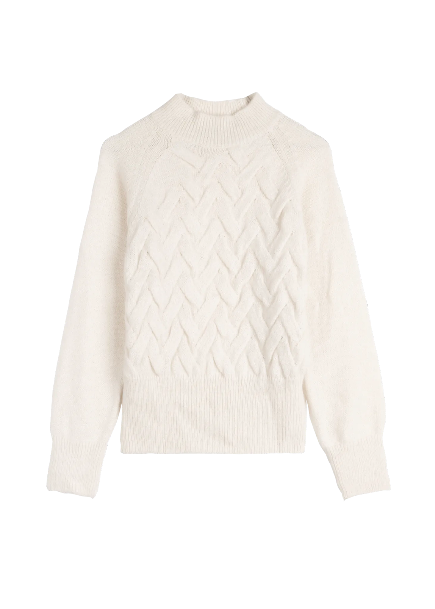Knitted cable sweater