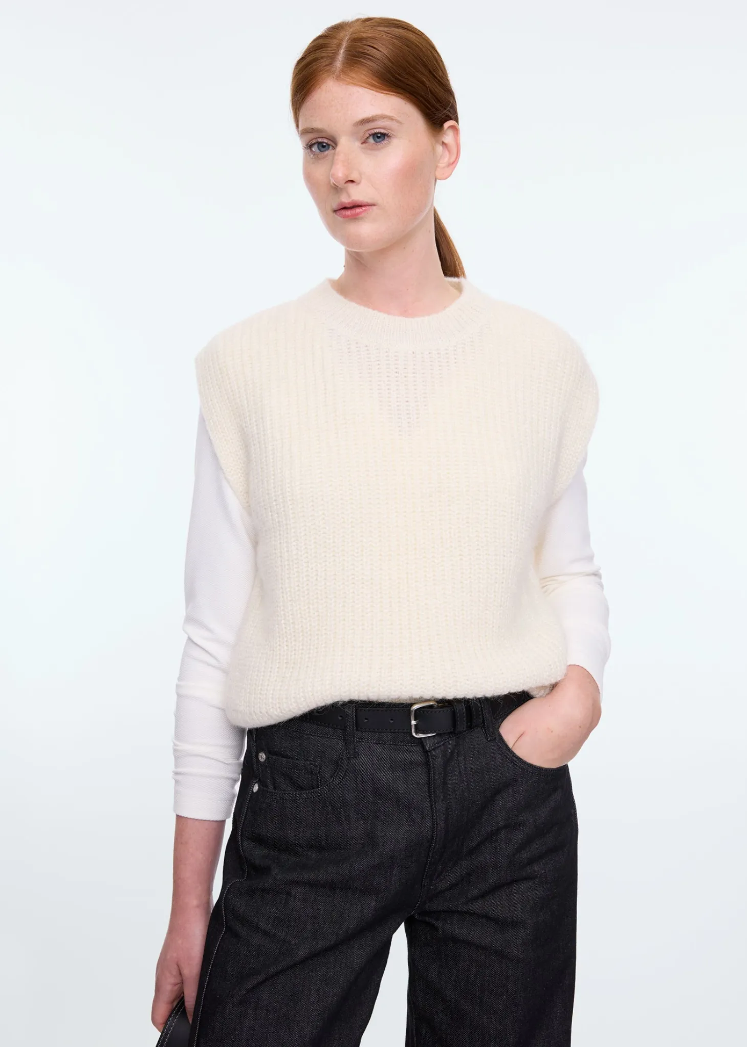 Knitted rib spencer