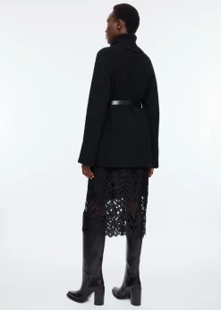 Lace pencil skirt