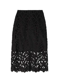 Lace pencil skirt