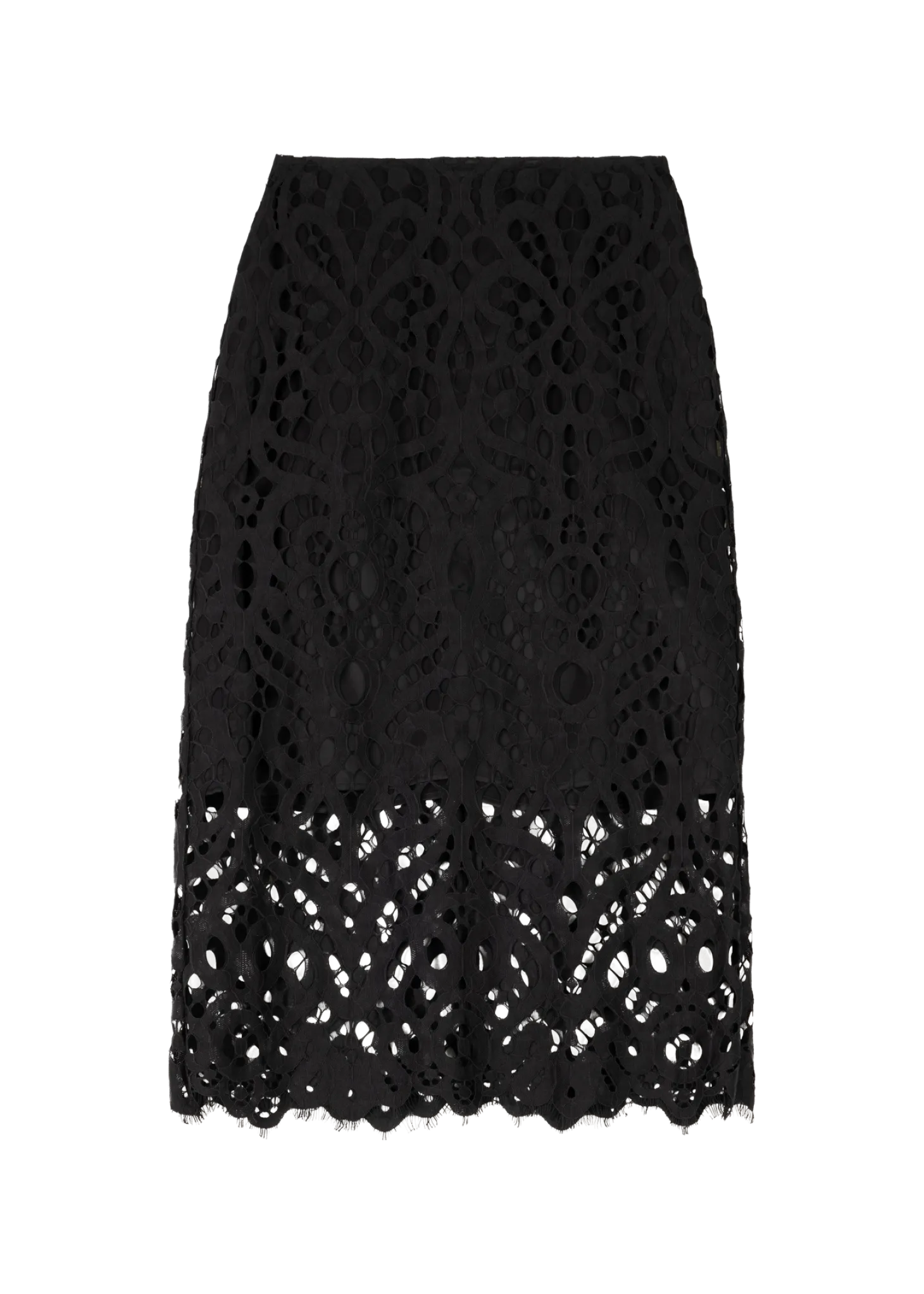 Lace pencil skirt