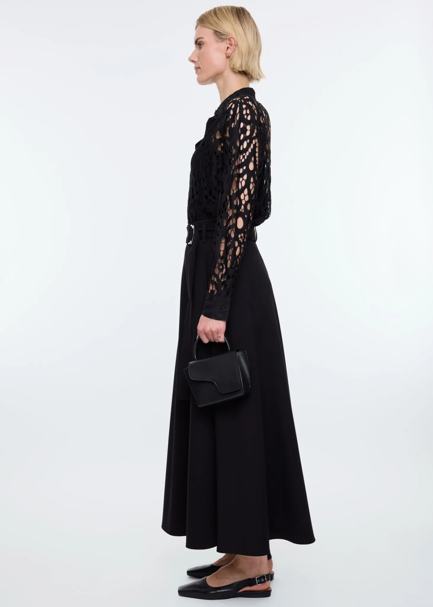 Lace tunic blouse
