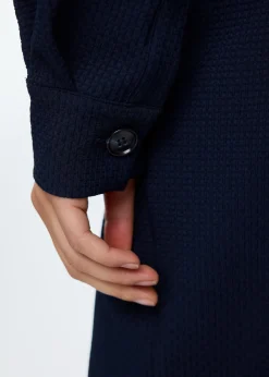 Lapel waffle jumpsuit