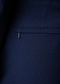 Lapel waffle jumpsuit