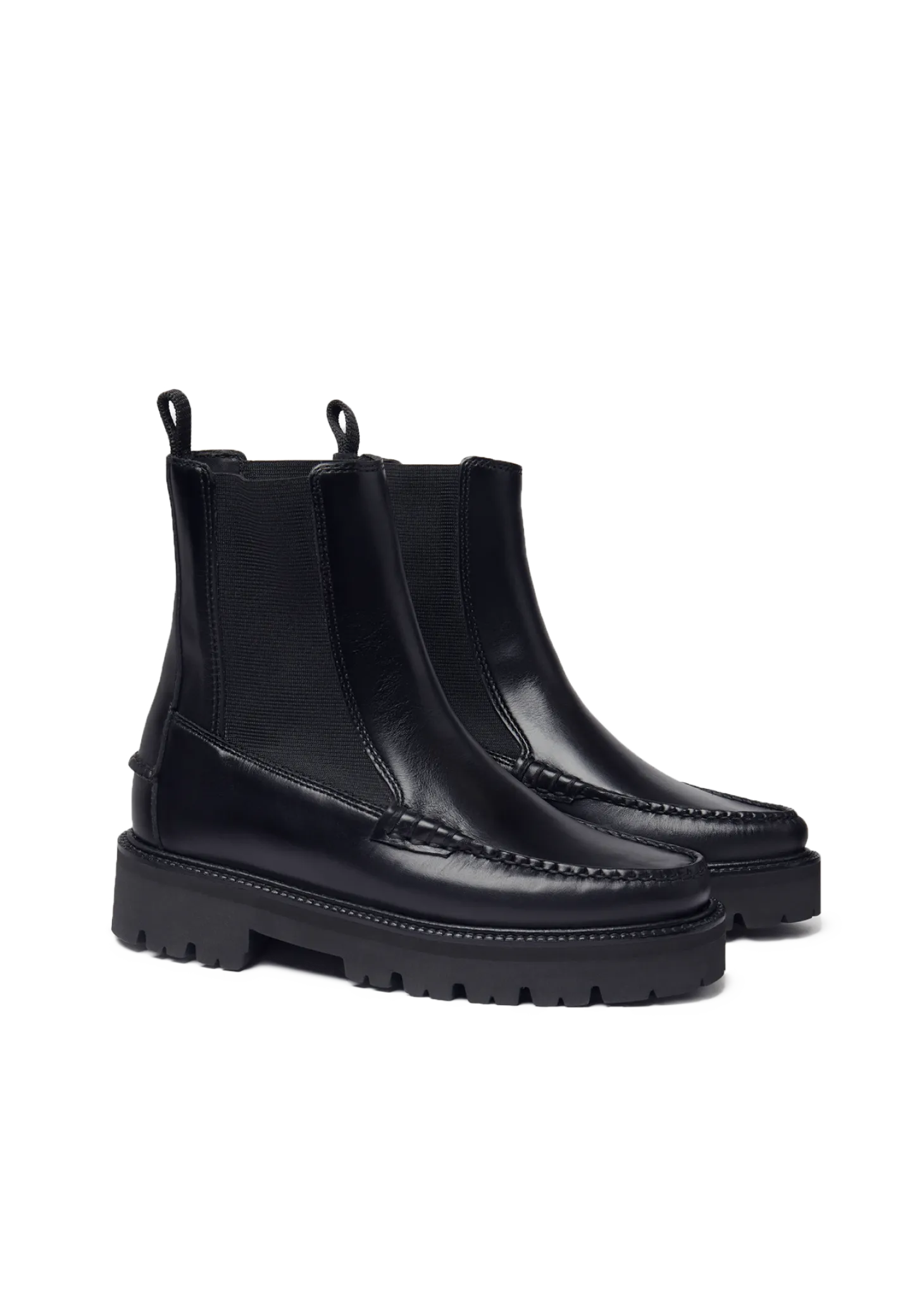 Leather chelsea boots