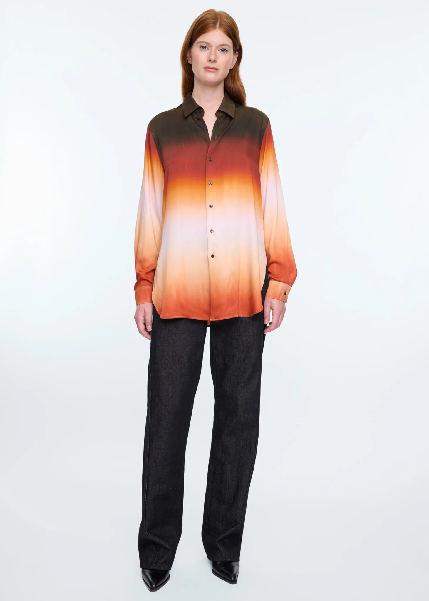 Long ombré blouse