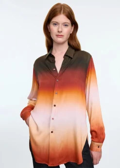 Long ombré blouse