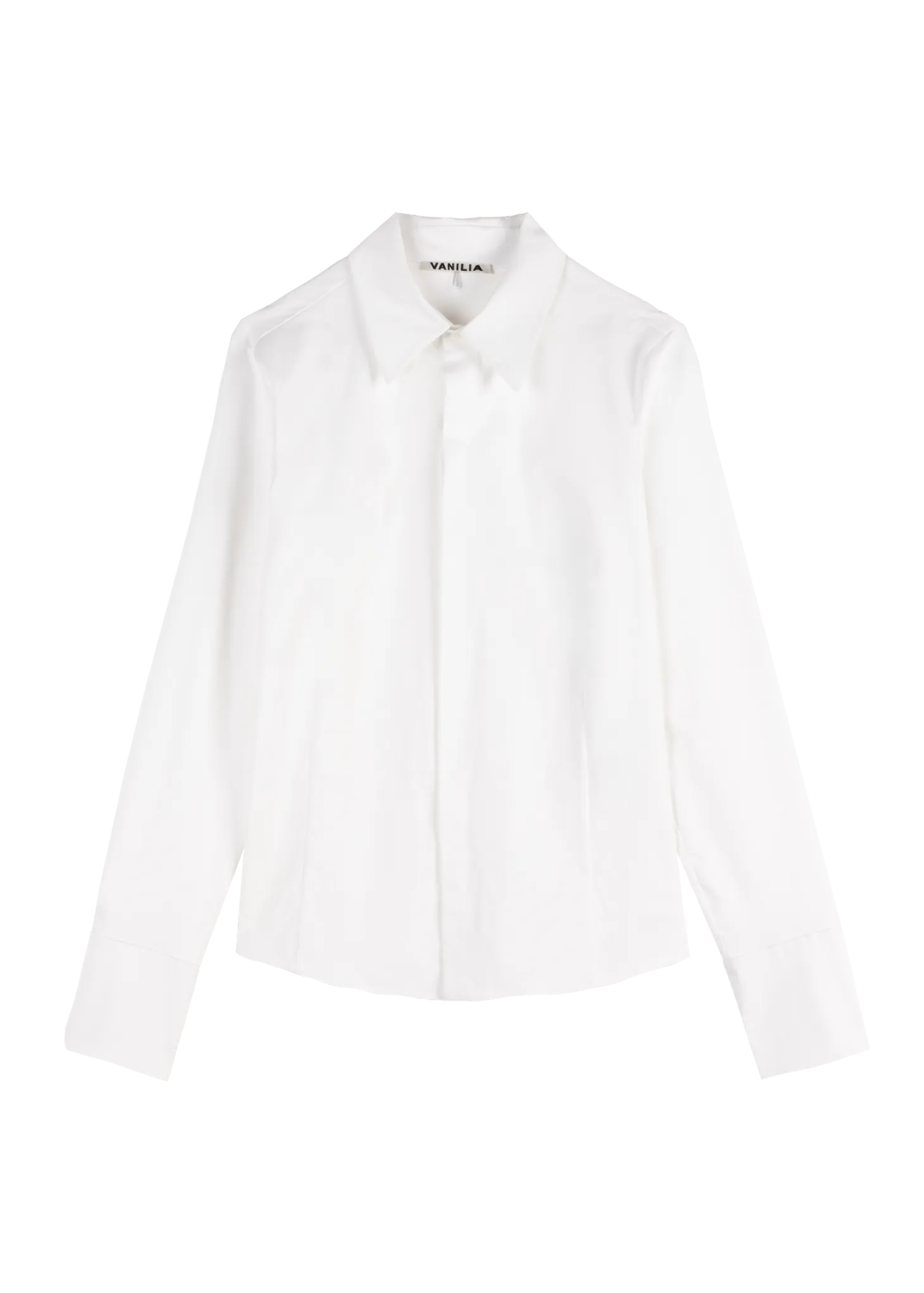 Loose cotton poplin blouse