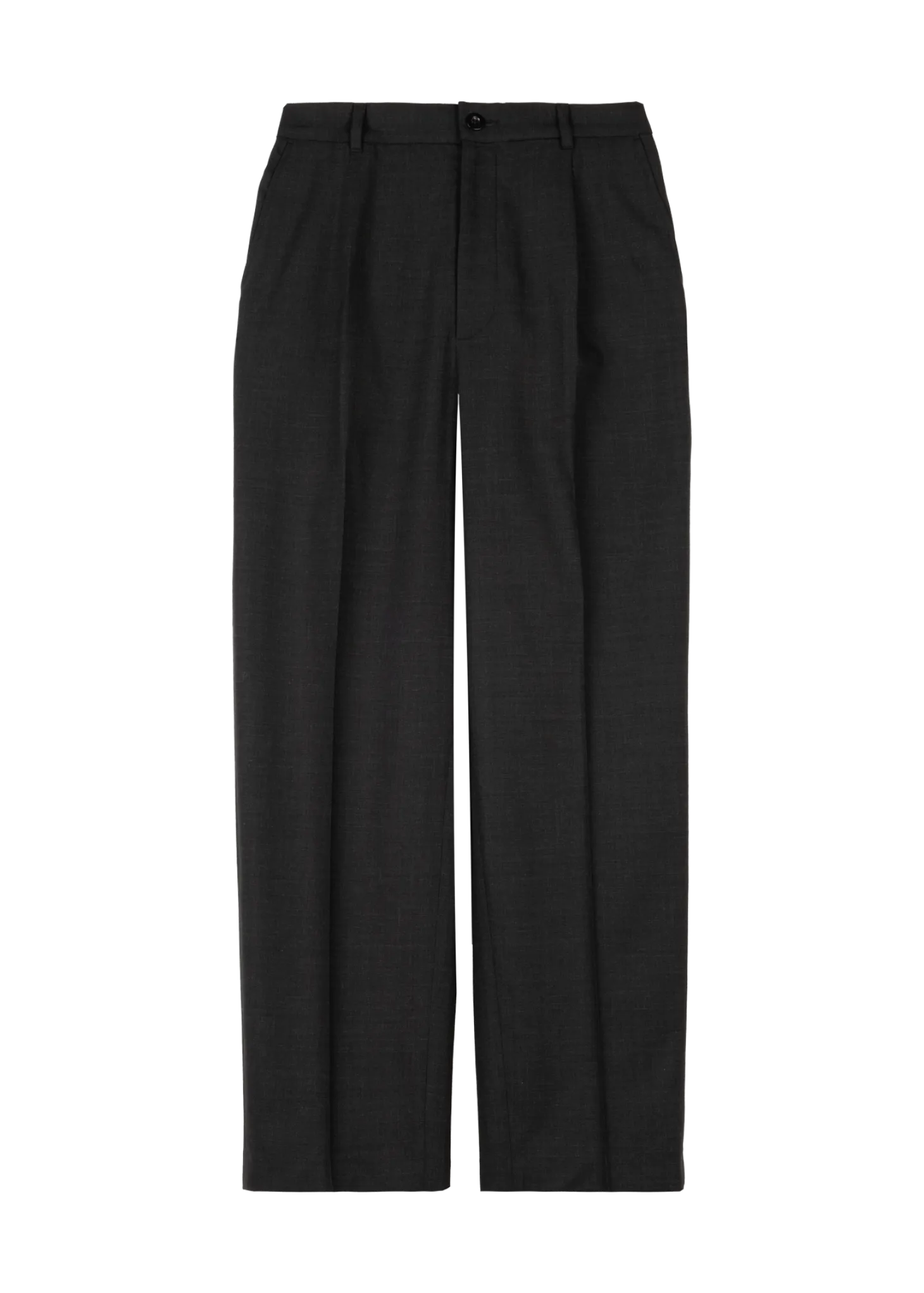 Low crotch wool chino