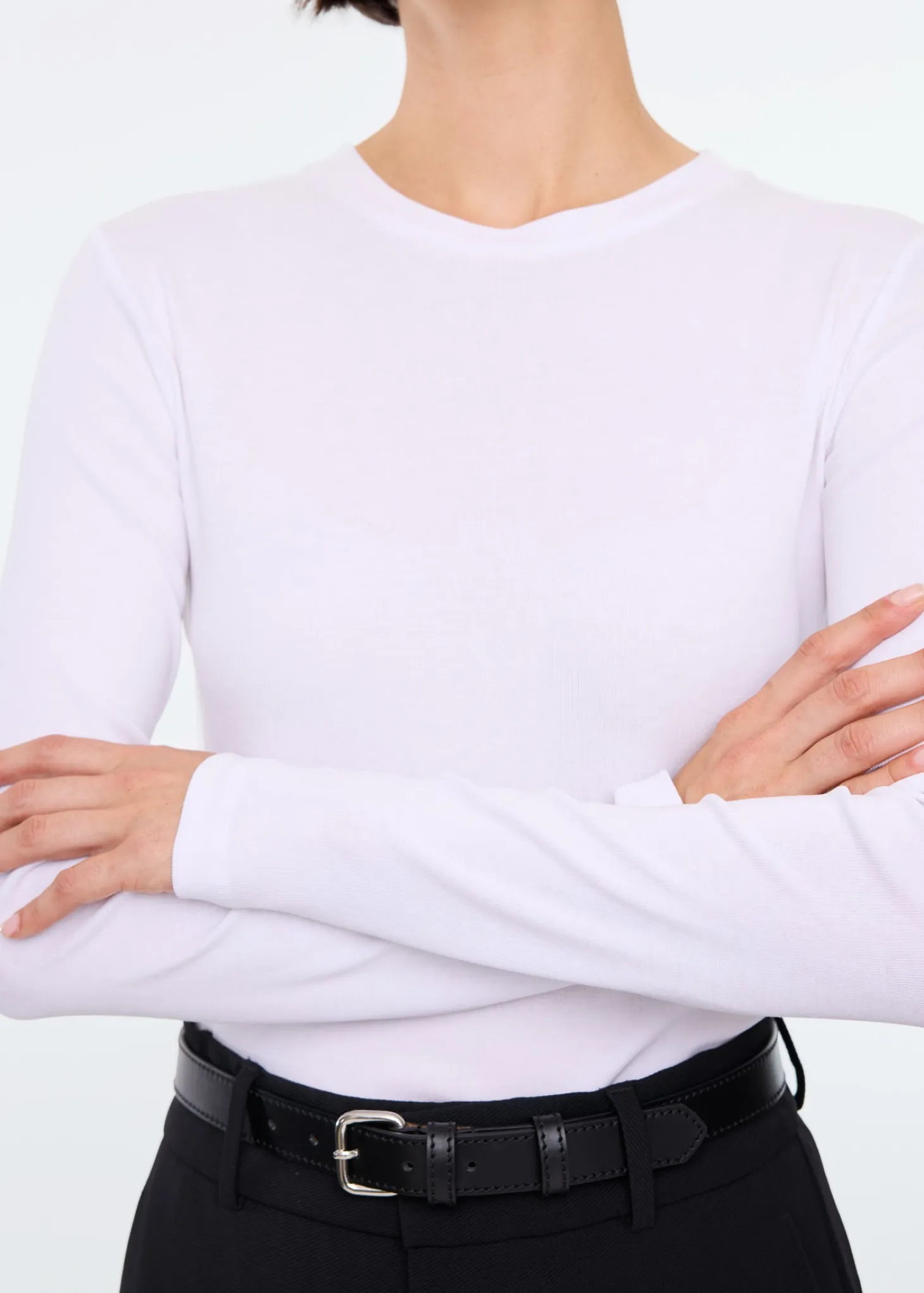Lyocell ribbed longsleeve