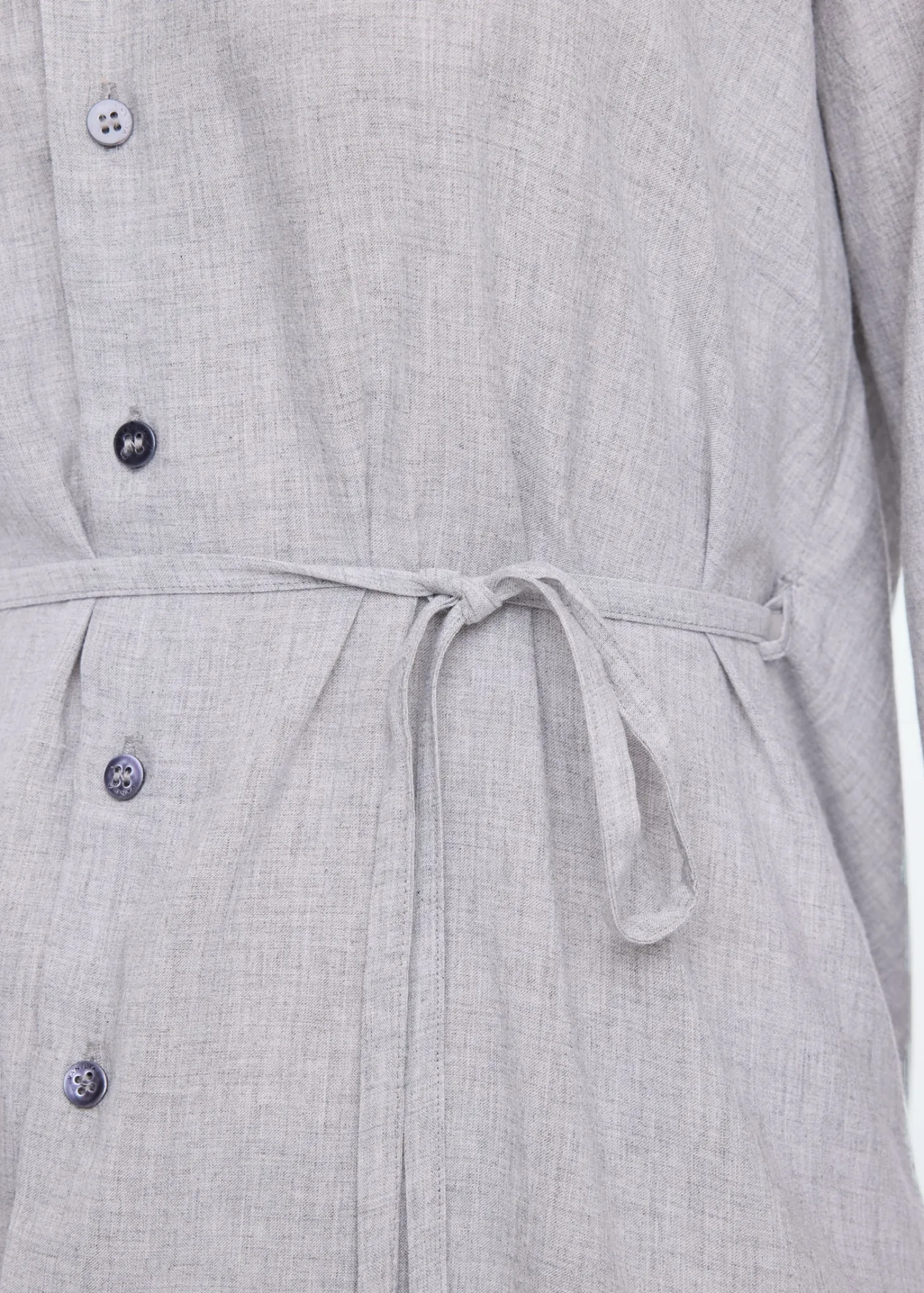 Melange overlap blouse